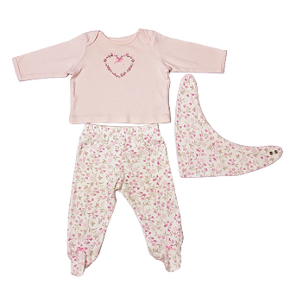 Little Me Baby Girl 3 pc Floral Set